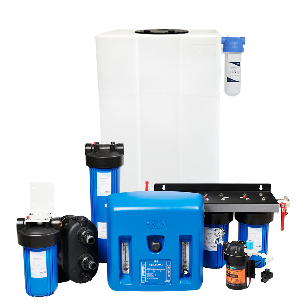 AQVA SAIMAA Reverse Osmosis System, 36 L/h pure water, inc.185 L water tank